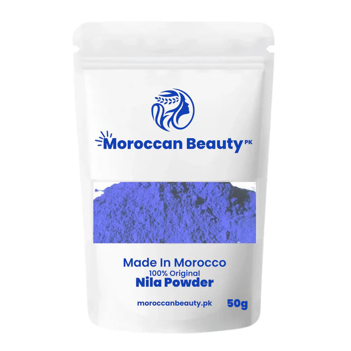 Natural Moroccan Blue Nila Glow & Whitening Powder