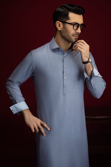 NANTES - DENIM BLENDED EXCLUSIVE KAMEEZ SHALWAR