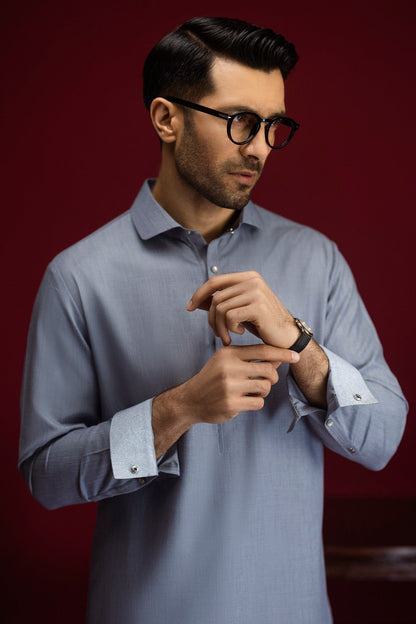 NANTES - DENIM BLENDED EXCLUSIVE KAMEEZ SHALWAR