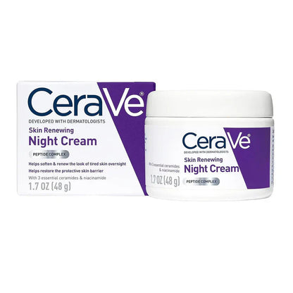 CeraVe 4-in-1 Skincare Kit: Night Cream, Sunblock, Cleanser & Serum